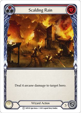 Scalding Rain (Red) [1HP329] Flesh And Blood Single Flesh And Blood   