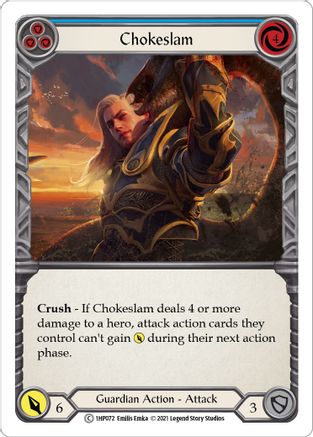 Chokeslam (Blue) [1HP072] Flesh And Blood Single Flesh And Blood   
