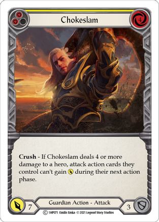 Chokeslam (Yellow) [1HP071] Flesh And Blood Single Flesh And Blood   