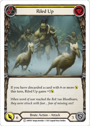 Riled Up (Yellow) [1HP029] Flesh And Blood Single Flesh And Blood   