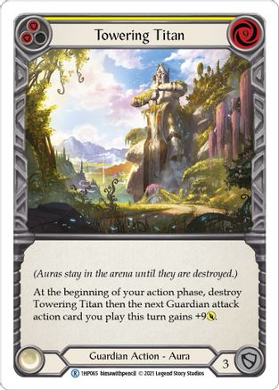 Towering Titan (Yellow) [1HP065] Flesh And Blood Single Flesh And Blood   