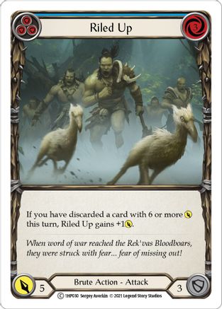 Riled Up (Blue) [1HP030] Flesh And Blood Single Flesh And Blood   
