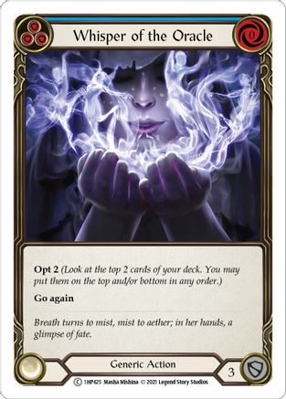 Whisper of the Oracle (Blue) [1HP425] Flesh And Blood Single Flesh And Blood   