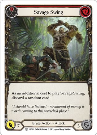 Savage Swing (Red) [1HP031] Flesh And Blood Single Flesh And Blood   