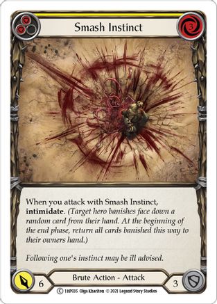 Smash Instinct (Yellow) [1HP035] Flesh And Blood Single Flesh And Blood   