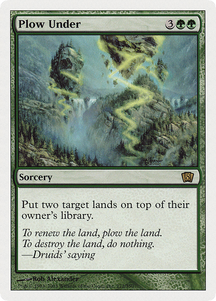 Plow Under (8ED-272) [8th Edition] Foil MTG Single Wizards of the Coast