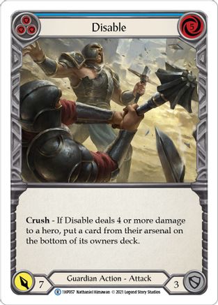 Disable (Blue) [1HP057] Flesh And Blood Single Flesh And Blood   