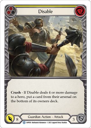Disable (Yellow) [1HP056] Flesh And Blood Single Flesh And Blood   