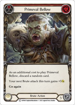 Primeval Bellow (Red) [1HP040] Flesh And Blood Single Flesh And Blood   