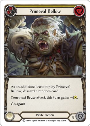 Primeval Bellow (Yellow) [1HP041] Flesh And Blood Single Flesh And Blood   