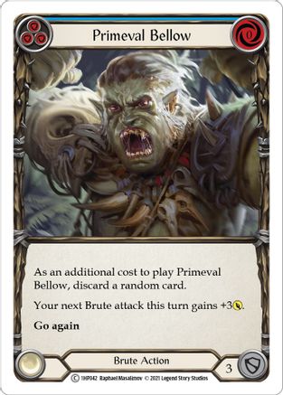 Primeval Bellow (Blue) [1HP042] Flesh And Blood Single Flesh And Blood   