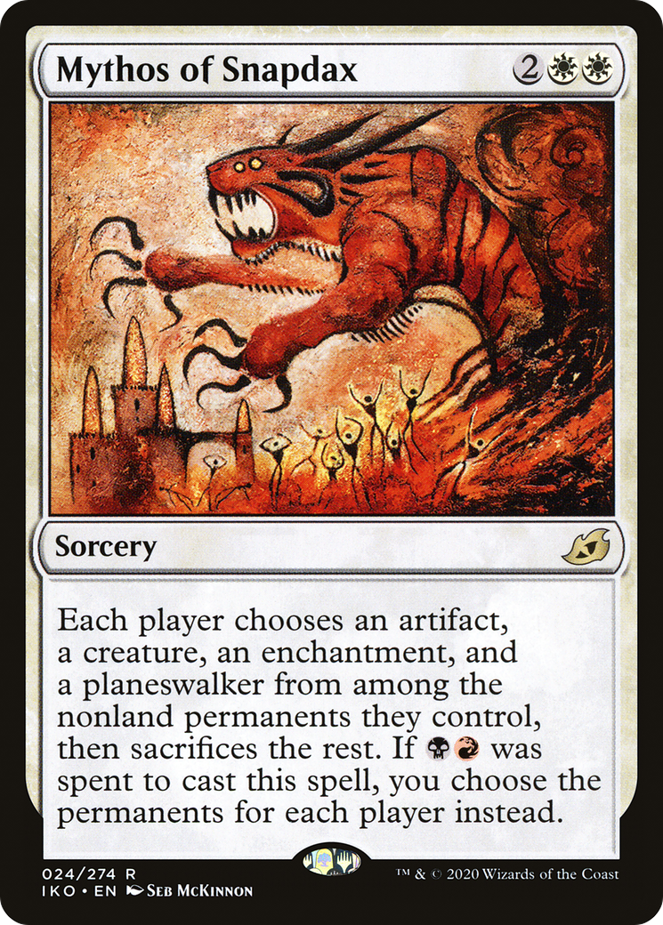 Mythos of Snapdax (IKO-024) [Ikoria: Lair of Behemoths] Foil MTG Single Wizards of the Coast