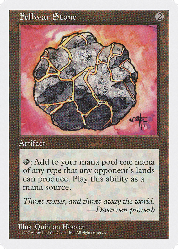 Fellwar Stone (5ED-369) [Fifth Edition] MTG Single Wizards of the Coast