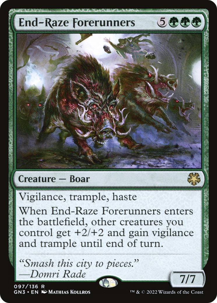 End-Raze Forerunners (GN3-097) [Misc] Game Night: Free-for-All MTG Single Wizards of the Coast