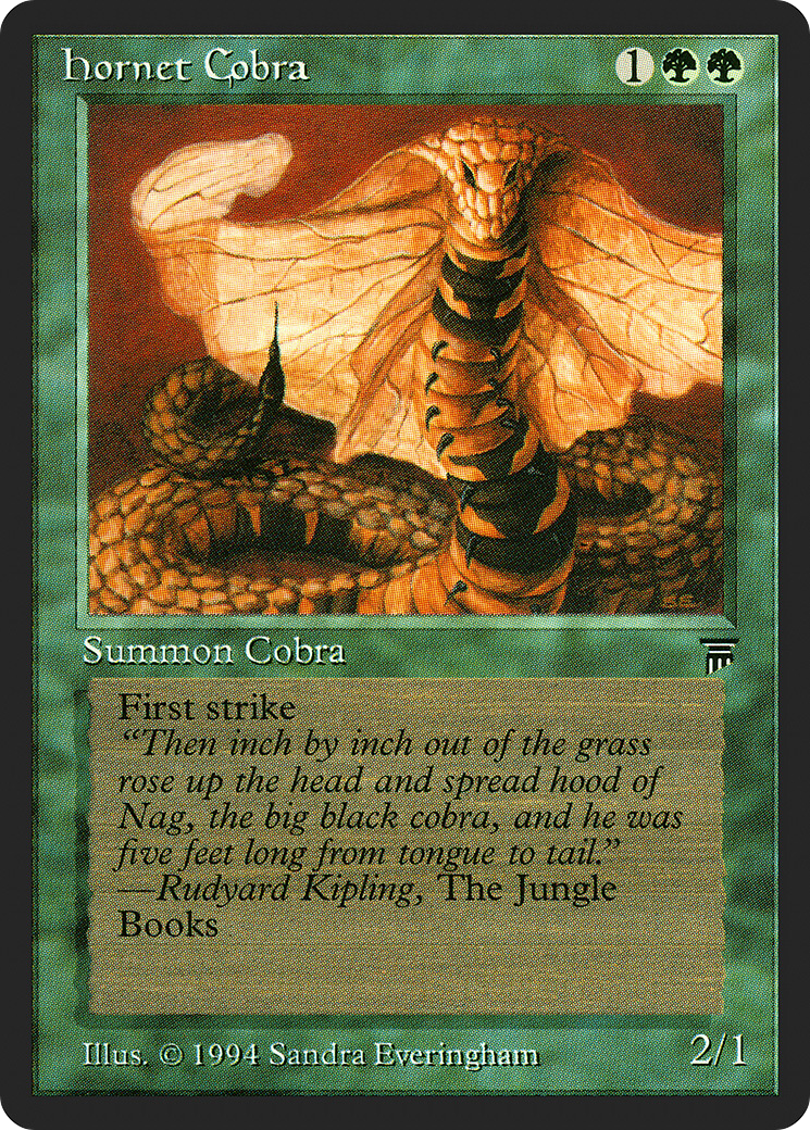 Hornet Cobra (LEG-190) [Oldschool] Legends MTG Single Wizards of the Coast