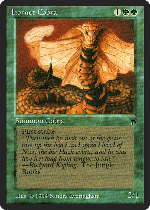 Hornet Cobra (LEG-190) [Oldschool] Legends MTG Single Wizards of the Coast