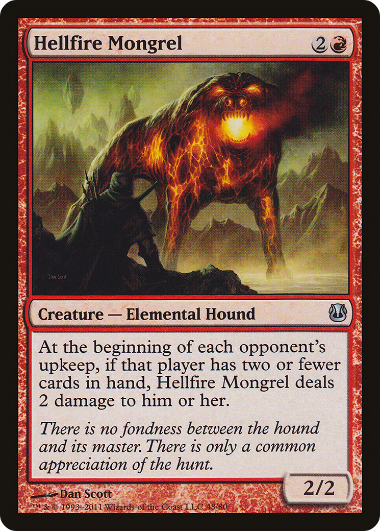 Hellfire Mongrel (DDH-048) [Misc] Duel Decks: Ajani vs. Nicol Bolas MTG Single Wizards of the Coast