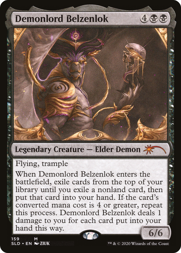 Demonlord Belzenlok (SLD-159) [Secret Lair] Drop Foil MTG Single Wizards of the Coast