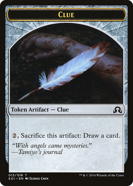 Clue Token (013) (SOI-013) [Tokens] Shadows over Innistrad Tokens MTG Single Wizards of the Coast