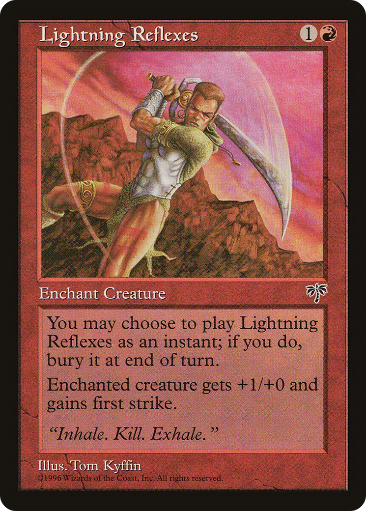 Lightning Reflexes (MIR-186) [Mirage] MTG Single Wizards of the Coast