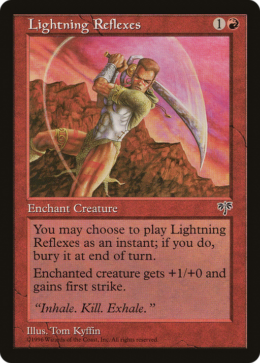 Lightning Reflexes (MIR-186) [Mirage] MTG Single Wizards of the Coast