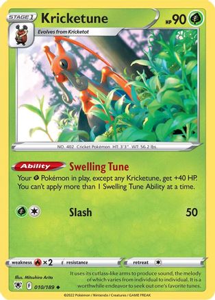 Kricketune (10/189) [SWSH: Astral Radiance] Pokemon Single Pokémon