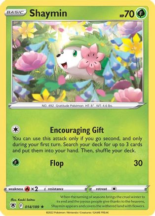 Shaymin (14/189) Reverse Holofoil [SWSH: Astral Radiance] Pokemon Single Pokémon