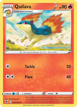 Quilava (24/189) Reverse Holofoil [SWSH: Astral Radiance] Pokemon Single Pokémon