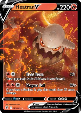 Heatran V (25/189) Holofoil [SWSH: Astral Radiance] Pokemon Single Pokémon