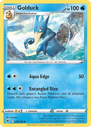 Golduck (29/189) Reverse Holofoil [SWSH: Astral Radiance] Pokemon Single Pokémon