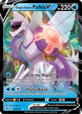 Origin Forme Palkia V (39/189) Holofoil [SWSH: Astral Radiance] Pokemon Single Pokémon