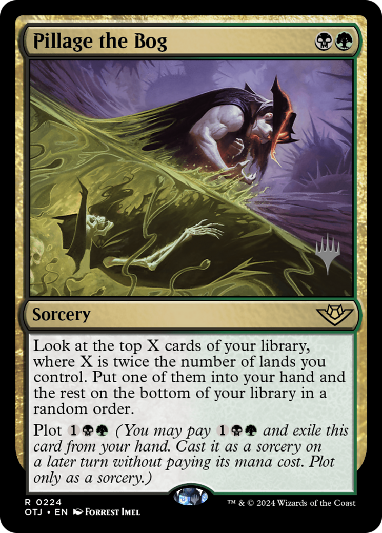 Pillage the Bog (PPOTJ-224) [Outlaws of Thunder Junction Promos] Foil MTG Single Wizards of the Coast
