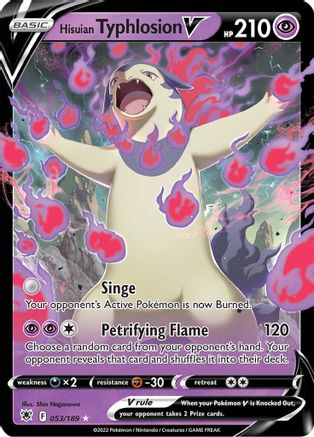 Hisuian Typhlosion V (53/189) Holofoil [SWSH: Astral Radiance] Pokemon Single Pokémon