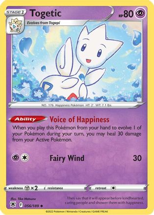 Togetic (56/189) Reverse Holofoil [SWSH: Astral Radiance] Pokemon Single Pokémon