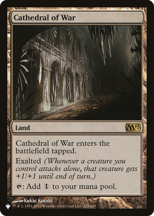 Cathedral of War (LIST-221/249) [Mystery Booster] The List MTG Single Wizards of the Coast