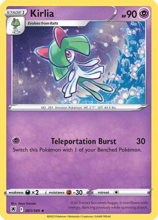 Kirlia (61/189) [SWSH: Astral Radiance] Pokemon Single Pokémon