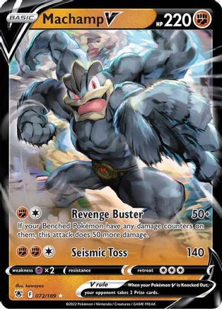 Machamp V (72/189) Holofoil [SWSH: Astral Radiance] Pokemon Single Pokémon