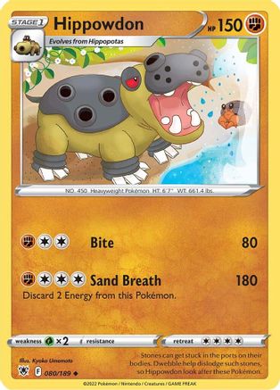 Hippowdon (80/189) [SWSH: Astral Radiance] Pokemon Single Pokémon