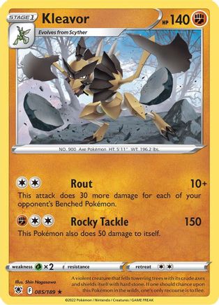 Kleavor (85/189) Reverse Holofoil [SWSH: Astral Radiance] Pokemon Single Pokémon