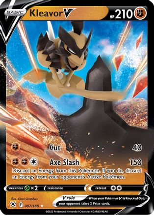 Kleavor V (87/189) Holofoil [SWSH: Astral Radiance] Pokemon Single Pokémon