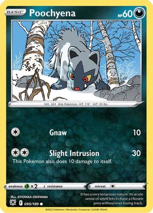 Poochyena (95/189) [SWSH: Astral Radiance] Pokemon Single Pokémon