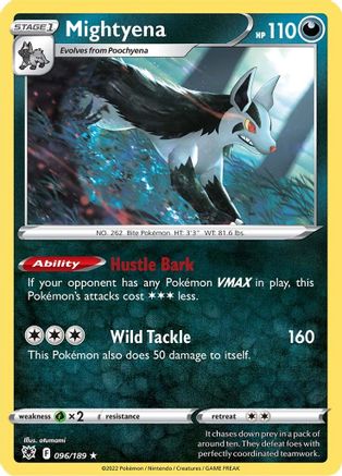 Mightyena (96/189) Reverse Holofoil [SWSH: Astral Radiance] Pokemon Single Pokémon