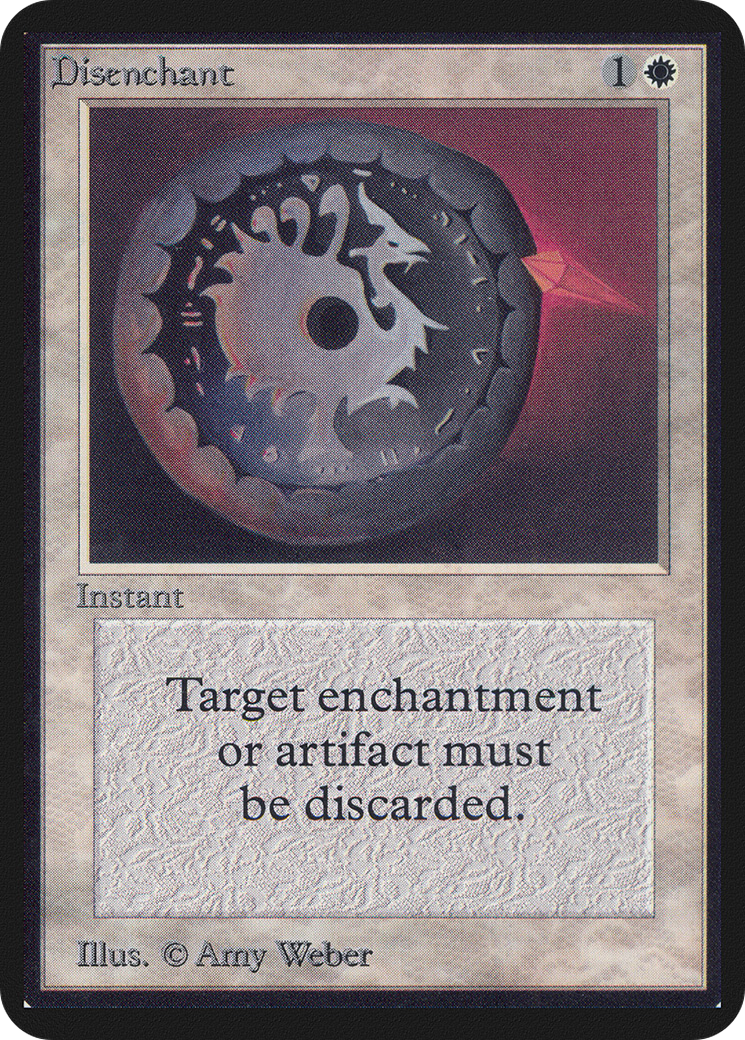 Disenchant (LEA-) [Oldschool] Limited Edition Alpha MTG Single Wizards of the Coast