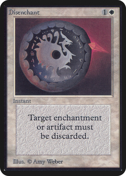 Disenchant (LEA-) [Oldschool] Limited Edition Alpha MTG Single Wizards of the Coast