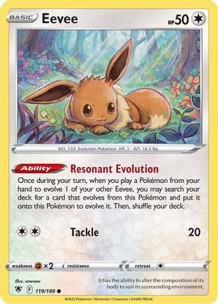Eevee (119/189) Reverse Holofoil [SWSH: Astral Radiance] Pokemon Single Pokémon