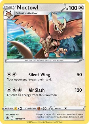 Noctowl (121/189) [SWSH: Astral Radiance] Pokemon Single Pokémon