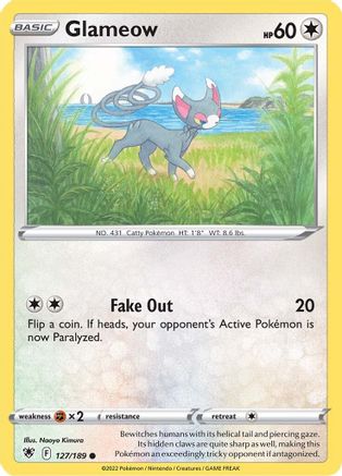 Glameow (127/189) [SWSH: Astral Radiance] Pokemon Single Pokémon