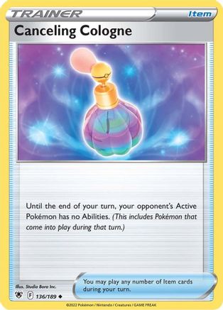 Canceling Cologne (136/189) Reverse Holofoil [SWSH: Astral Radiance] Pokemon Single Pokémon
