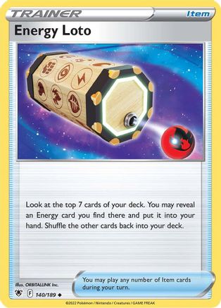 Energy Loto (140/189) Reverse Holofoil [SWSH: Astral Radiance] Pokemon Single Pokémon