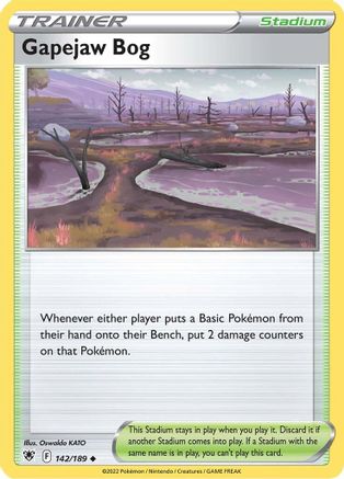 Gapejaw Bog (142/189) [SWSH: Astral Radiance] Pokemon Single Pokémon
